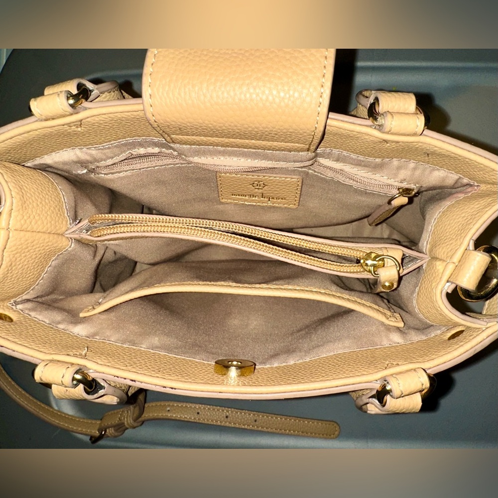Nanette Lepore Tan and Pink Purse - Picture 5 of 6